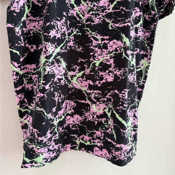 Love Moschino Paint Splatter Tee Shirt Dress - Black/Green/Purple - US Size 2 - Picture 8 of 10